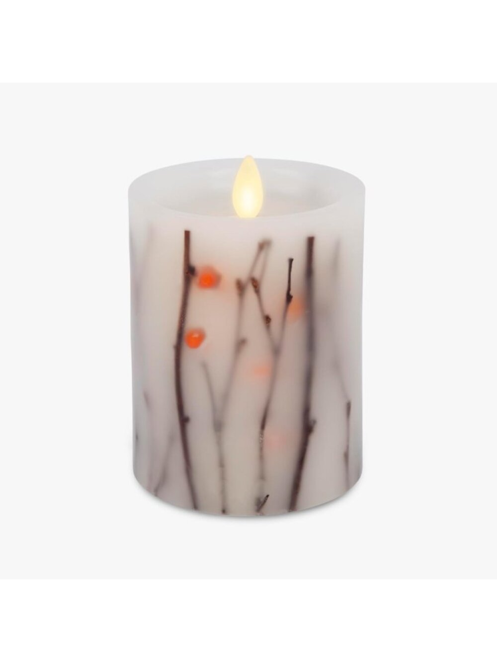 Flameless Flickering LED Candle - Battery Operated Pillar Décor, Unscented Gift
